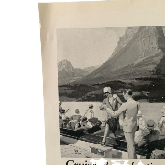 Vintage 1927 Great Northern Glacier National Park Ad Advertisement - Picture 4 of 5